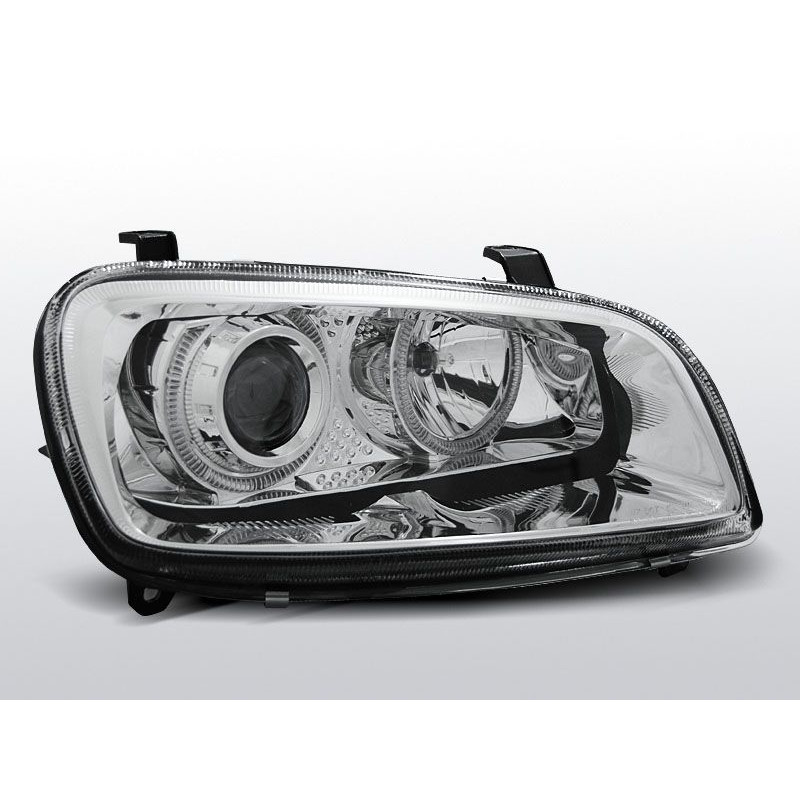 Phares Avant Angel Eyes Toyota Rav 4 06.94-06.00 Chrome