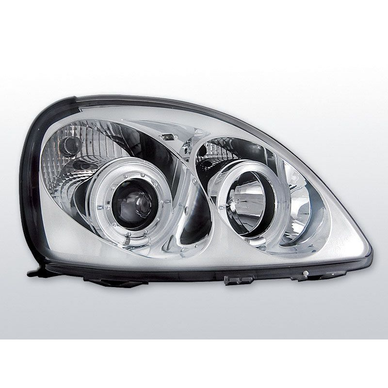 Angel Eyes Frontscheinwerfer Toyota Yaris 04.99-09.03 Chrom LPTO01