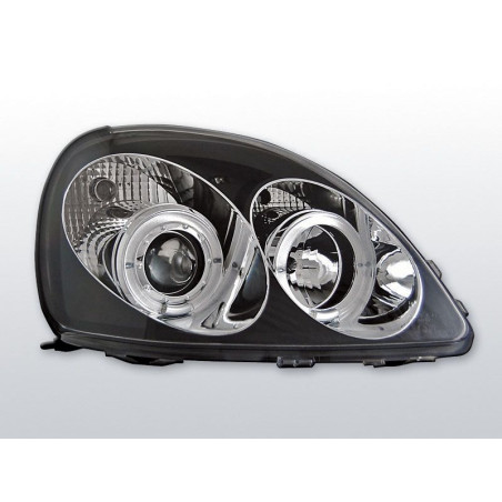 Angel Eyes Frontscheinwerfer Toyota Yaris 04.99-09.03 Schwarz LPTO02