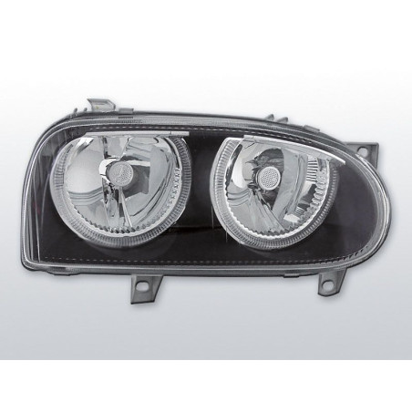 Phares Avant Angel Eyes Volkswagen Golf 3 09.91-08.97 Noir