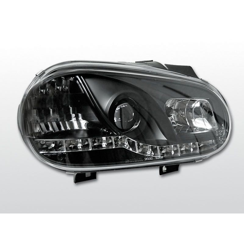 Phares Avant Daylight Volkswagen Golf 4 09.97-09.03 Noir