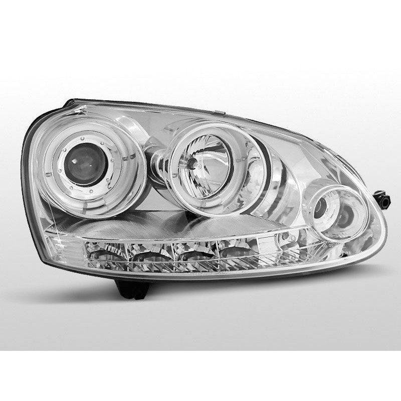 Angel Eyes Frontscheinwerfer Volkswagen Golf 5 10.03-09 Chrom LPVWB7