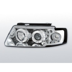 Phares Avant Angel Eyes Volkswagen Passat B5 3B 11.96-08.00 Chrome