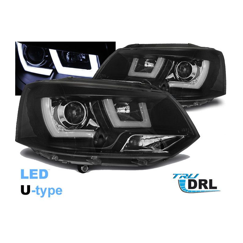 Scheinwerfer TRU/DRL U-Type Volkswagen T5 2010 Schwarz LPVWL2