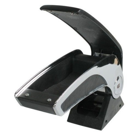 Universal central armrest chrome/black