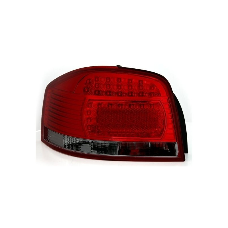 Feux Arrière Audi A3 8P 05.03-08 à Leds Rouge/Claire