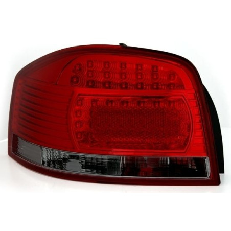 Feux Arrière Audi A3 8P 05.03-08 à Leds Rouge/Claire