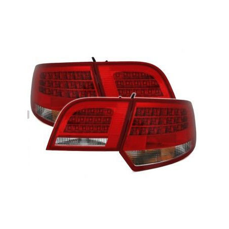 Feux Arrière Audi A3 8P Sportback 04-08 à Leds Rouge/Claire