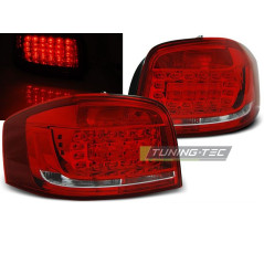 Feux Arrière Audi A3 8P 08-12 à Leds Rouge/Clair