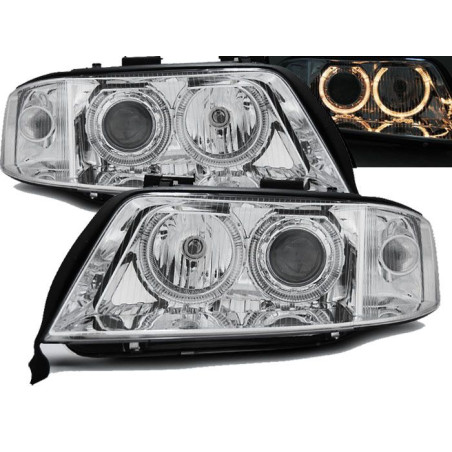 Headlights Angel Eyes Xenon D2S Audi A6 C5 10.99-06.01 Chrome LPAU85 LPAU85 199,90 €