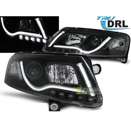 Front Headlights Led Tube Light Tru Drl Audi A6 C6 04.04-08 Black LPAUC8 LPAUC8 419,90 €