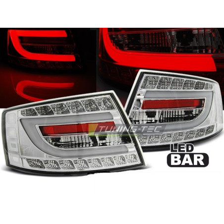 Feux Arrière Tube Light Leds Audi A6 C6 Berline 04.04-08 Chrome (6 broches)