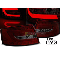 Rücklichter Tube Light Leds Audi A6 C6 Limousine 04.04-08 Geräuchert (6 Pins) LDAUC1