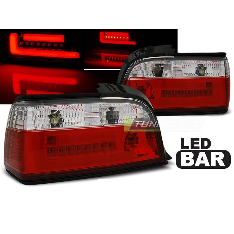 Rückleuchten BMW E36 Coupé/Cab. 12.90-08.99 LED-Leiste Rot/Klar LDBM77