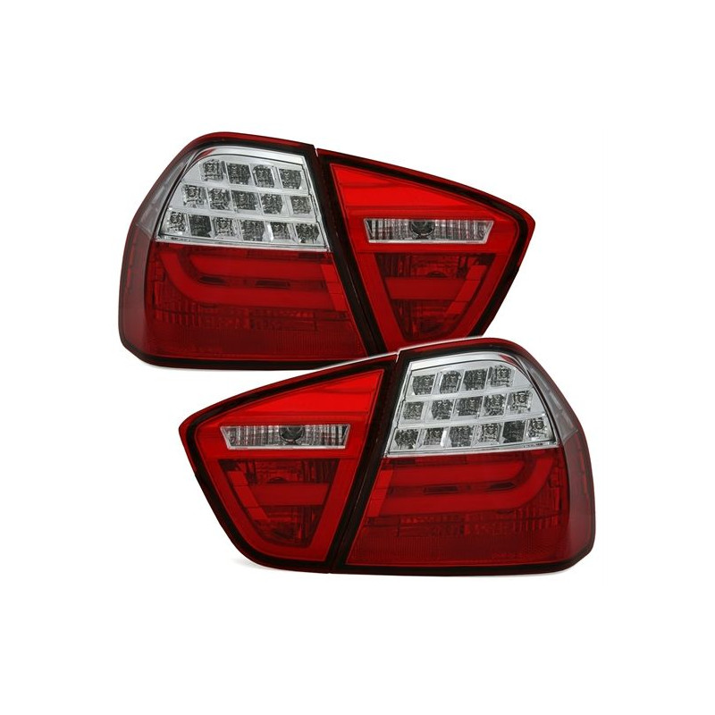 Feux Arrière BMW E90 Berline 03.05-08.08 Led Bar Rouge/Clair