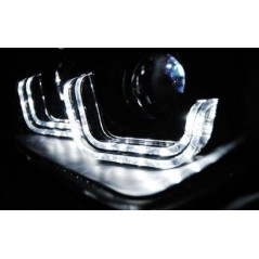 Phares Avant BMW F30/F31 10.11 TRU/DRL U-Led Bar Chrome