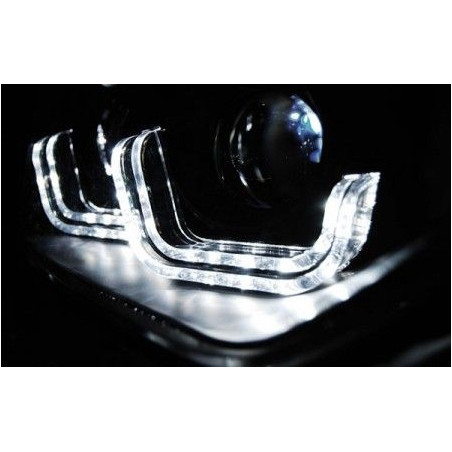 Phares Avant BMW F30/F31 10.11 Xénon TRU/DRL U-Led Bar Chrome