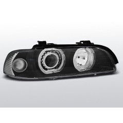 Phares Avant Angel Eyes Led H7/H7 BMW E39 09.95-05.03 Noir