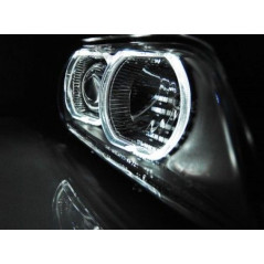 Scheinwerfer Angel Eyes Led H7/H7 BMW E39 09.95-05.03 Schwarz