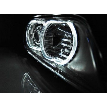 Headlights Angel Eyes Led H7/H7 BMW E39 09.95-05.03 Black