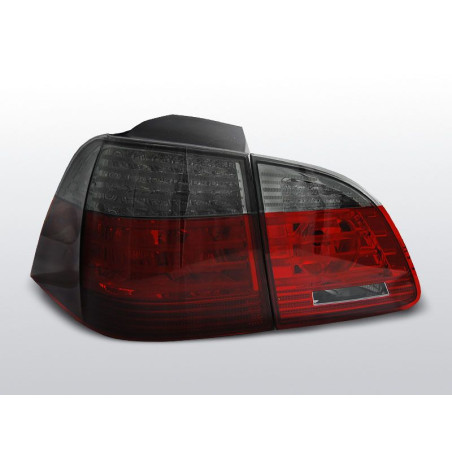 Feux Arrière Led BMW E61 Touring 04-03.07 Rouge/Fumé