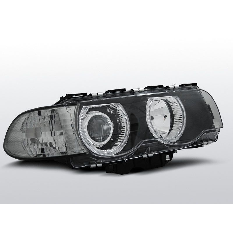 Scheinwerfer Angel Eyes H7/H7 BMW E38 09.98-07.01 Schwarz LPBM26