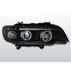 Angel Eyes Frontscheinwerfer BMW X5 E53 09.99-10.03 Schwarz LPBM43