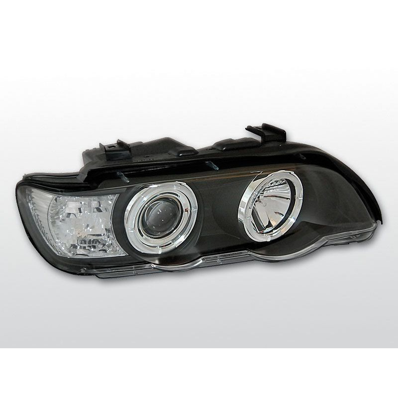 Angel Eyes Frontscheinwerfer BMW X5 E53 09.99-10.03 Schwarz LPBM45