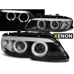 Angel Eyes Frontscheinwerfer Xenon D2S H7 BMW X5 E53 11.03-06 Schwarz