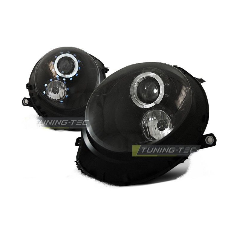 Angel Eyes Frontscheinwerfer BMW Mini Cooper 06-14 Schwarz LPMC06