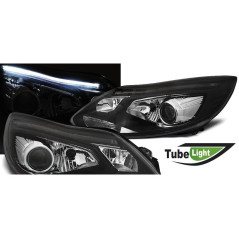 Front Headlights Tube Light Ford focus MK3 11- 10.14 Black