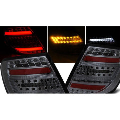 Led Rear Lights Bar Mercedes W204 07-10 Smoked