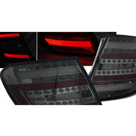 Led Rear Lights Bar Mercedes W204 Estate 07-10 Smoked