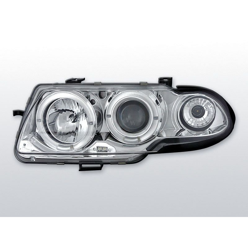 Phares Avant Angel Eyes Opel Astra F 09.94-08.97 Chrome Phares avant