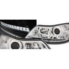 Skoda Octavia 09-12 Daylight Front Headlights Black