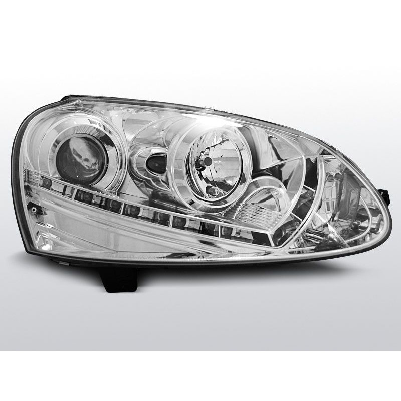 Phares Avant DayLight Volkswagen Golf 5 03-08 H7/H7 Chrome