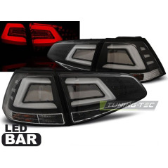 Feux Arrière Volkswagen Golf 7 13- Led Bar Noir