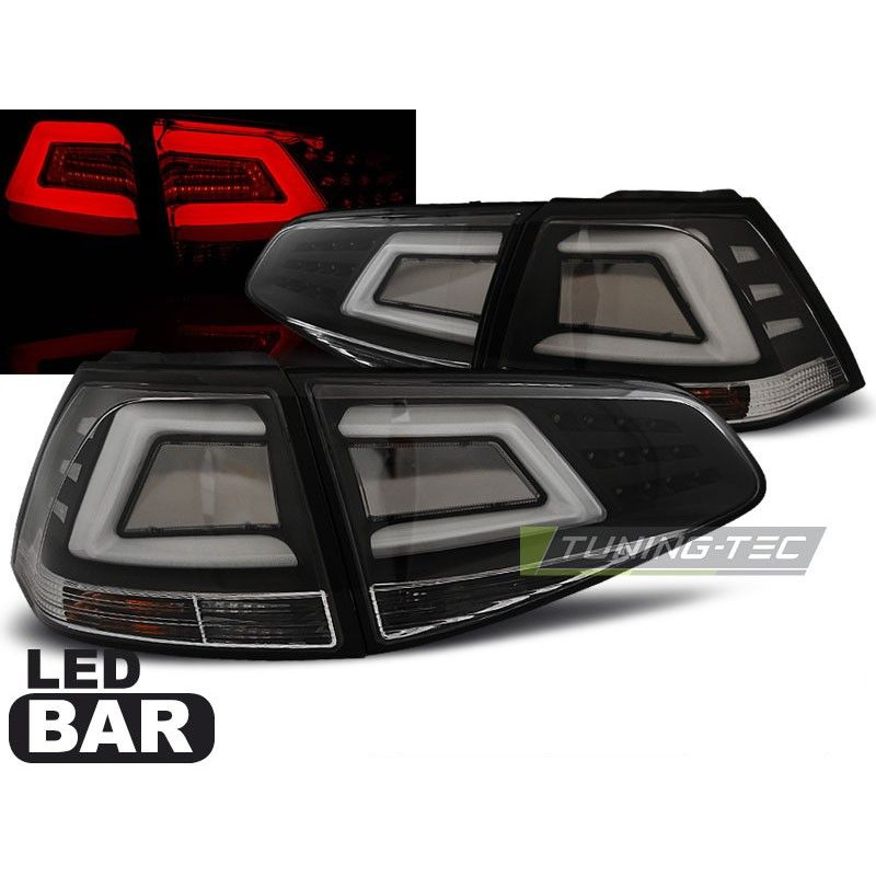 Rückleuchten Volkswagen Golf 7 13- Led Bar Schwarz LDVW04