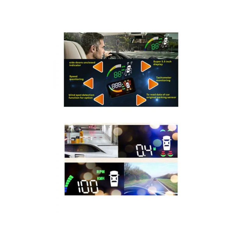 Head-Up Display Afficheur de vitesse LED