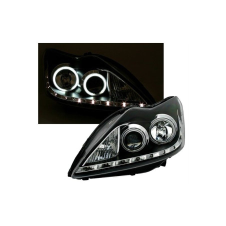 Angel Eyes CCFL Frontscheinwerfer Ford Focus II 09.04-01.08 Schwarz