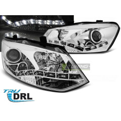 Frontscheinwerfer Volkswagen Polo 6R 09-03.14 DRL Chrom LPVWN3