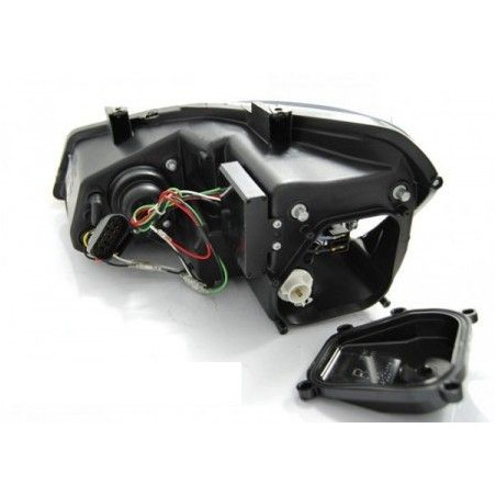 Volkswagen Polo 6R 09-03.14 DRL Black Front Headlights