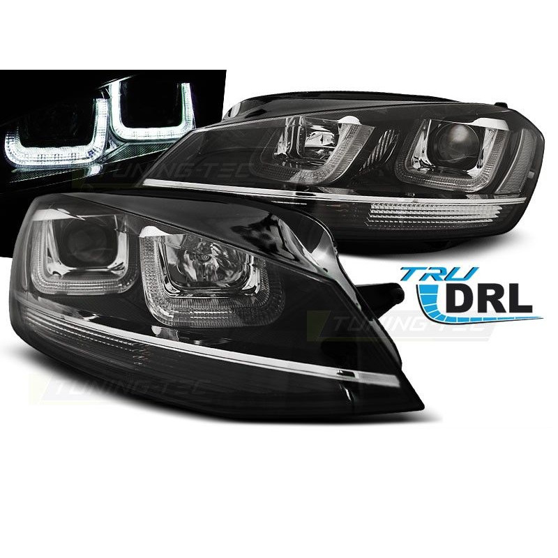 Frontscheinwerfer Volkswagen Golf 7 11.12- Type-U Black Black Chrome Line LPVWM1