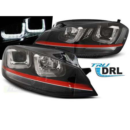 Front Headlights Volkswagen Golf 7 11.12- Type-U Look GTI Black Black Red Line LPVWM2 LPVWM2 419,90 €