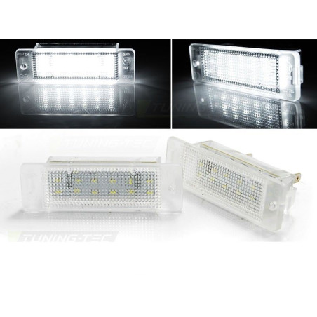 Eclairage de plaque d'immatriculation à Leds OPEL Astra F 09.91-08.97 / Calibra 08.90-06.97