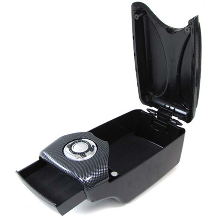 Universal central armrest carbon/black