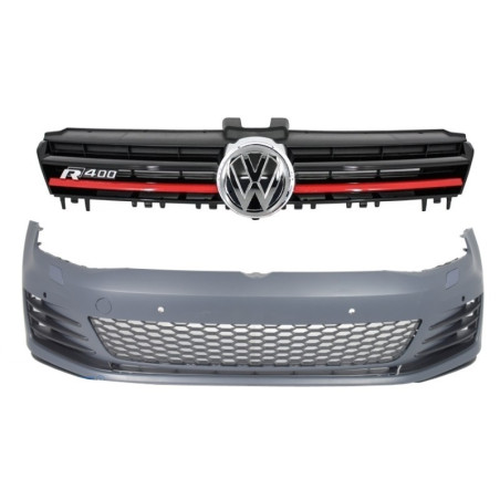 Frontstoßstange im VW Golf VII GTI-Look mit R400-Design-Kühlergrill COFBVWG7GTIRG