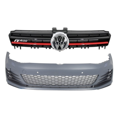 Pare-chocs Avant VW Golf VII Look GTI Avec Calandre Design R400 Pare-chocs Avant