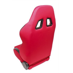 Red Alcantara bucket seat, left adjustment