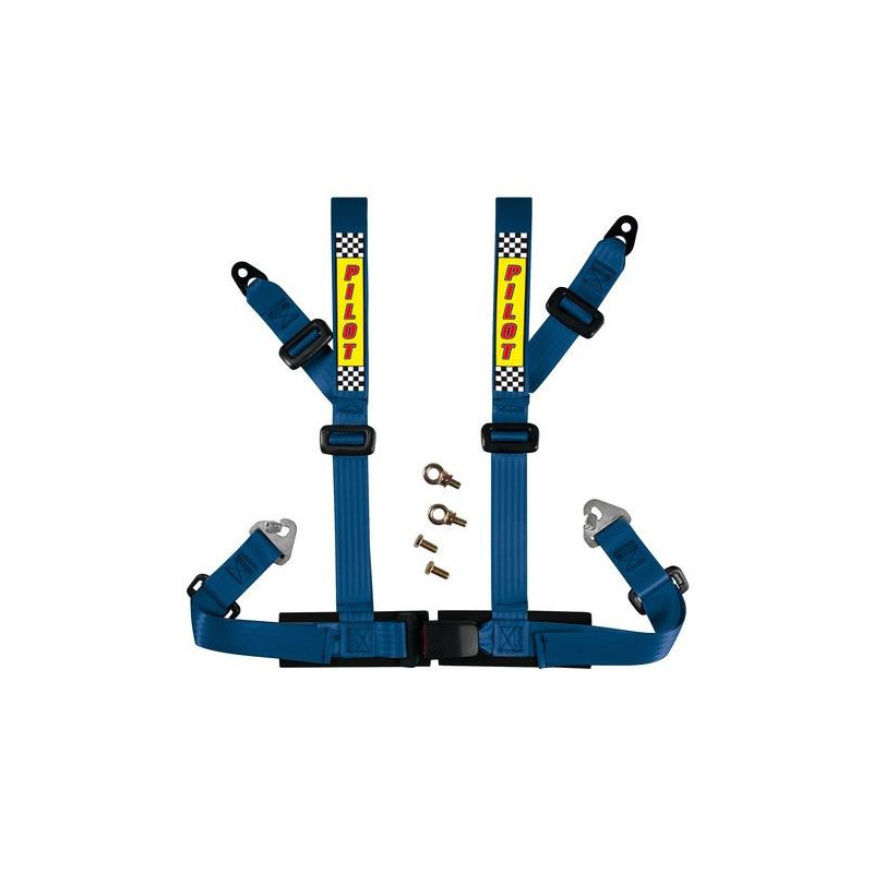 Harnais rouge 4 points rouge norme E2 ECE-R 16.04